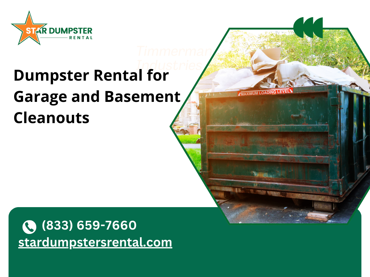 Dumpster Rental for Garage and Basement Cleanouts